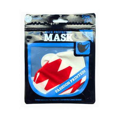 Wholesale Shark Print Adult Face Mask - (Case of 24)