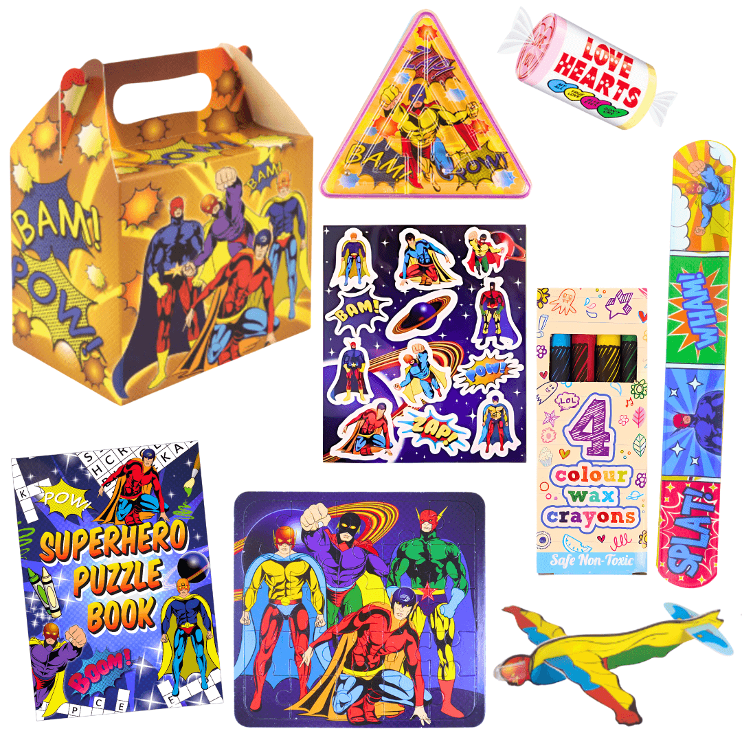 Superhero Theme Pre-Filled Party Box