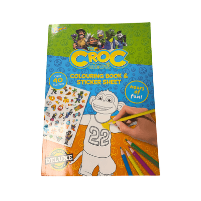 Wholesale The Croc Crew Giant Colouring Book & Sticker Sheet - (Case of 48)