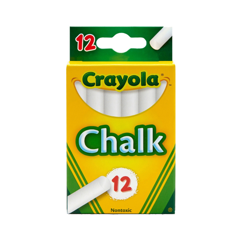 Crayola 12 Pack Of White Chalks