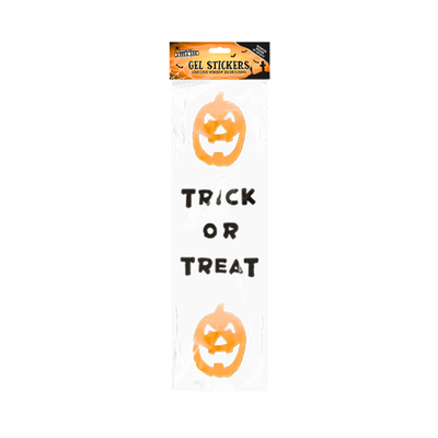 Wholesale Trick Or Treat Halloween Gel Stickers - (Case of 12)