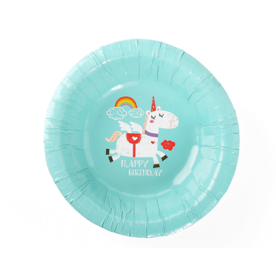 Wholesale Unicorn Party Bowls 16 Pack - (Case of 12)
