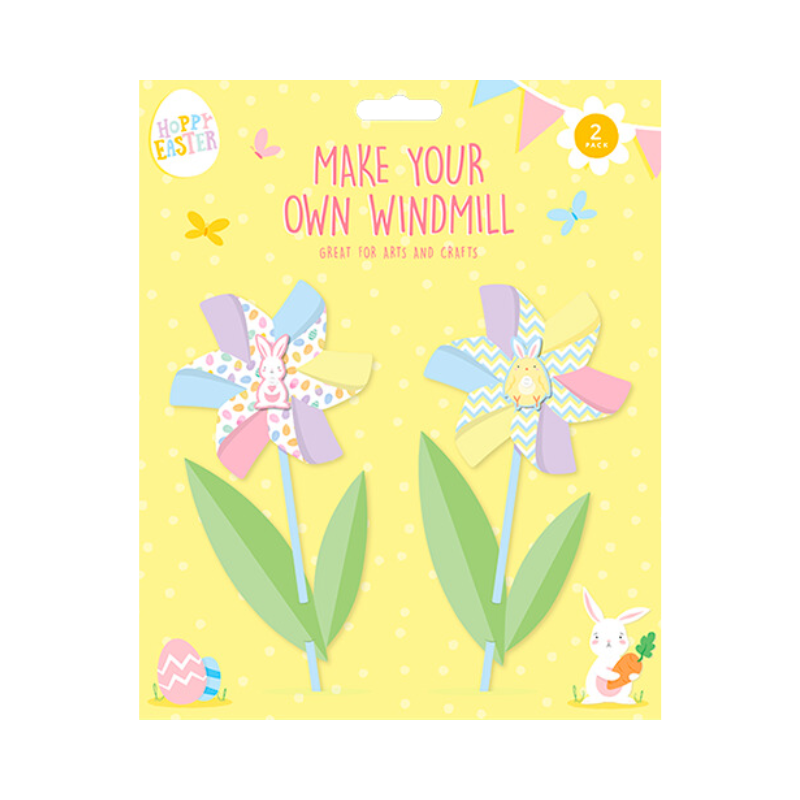 Wholesale Make Your Own Easter Windmill - (Case of 24)