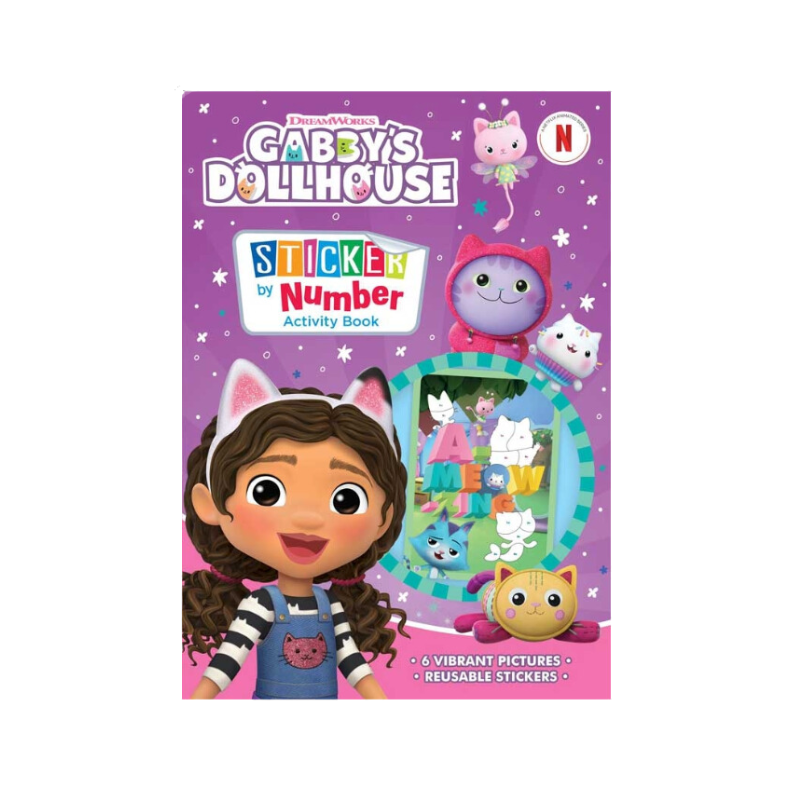 Wholesale Gabby's Dollhouse Sticker by Numbers - (Case of 24)