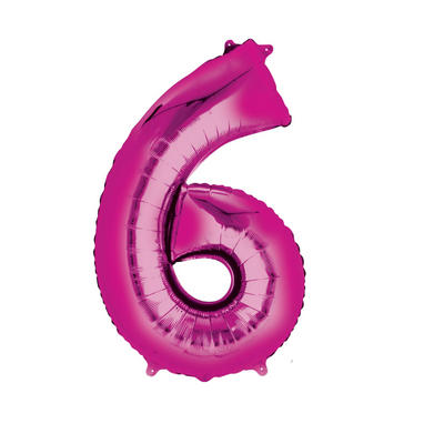 Wholesale Large 34" Pink Super Shape Foil Balloon - 6 - (Case of 8)