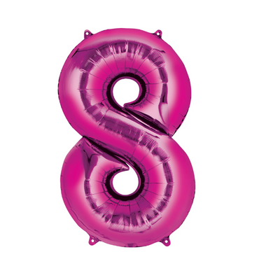 Wholesale Large 34" Pink Super Shape Foil Balloon - 8 - (Case of 12)