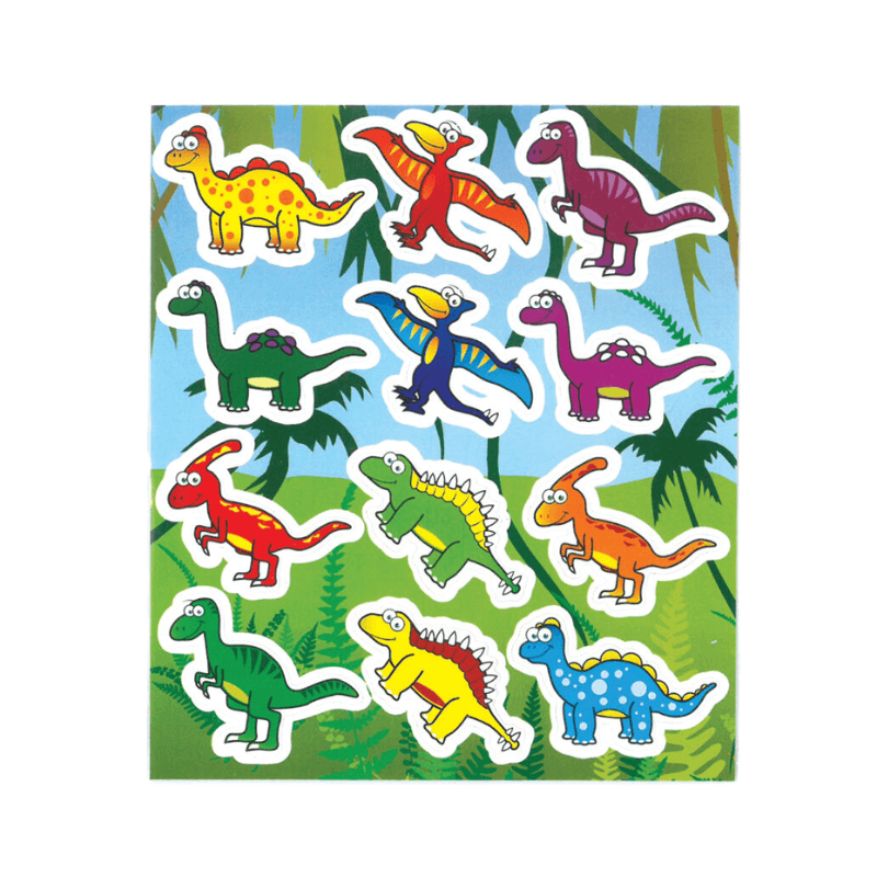Wholesale Fun Dinosaur Stickers - (CDU of 120)