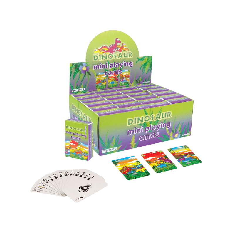Wholesale Mini Dinosaur Playing Cards - (CDU of 24)