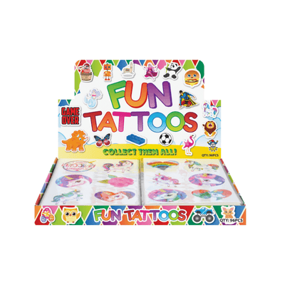 Wholesale Unicorn Temporary Tattoos - (CDU of 96)