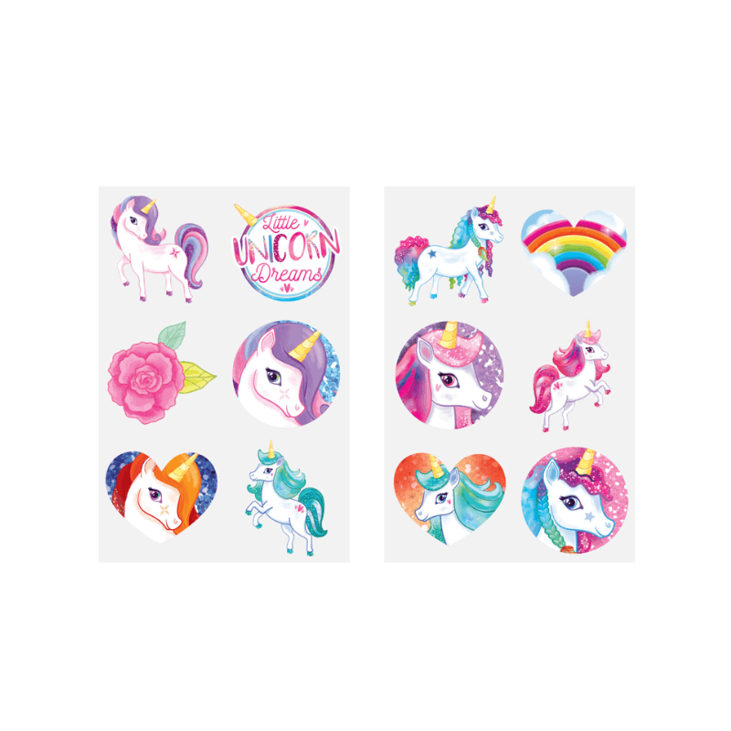 Wholesale Unicorn Temporary Tattoos - (CDU of 96)