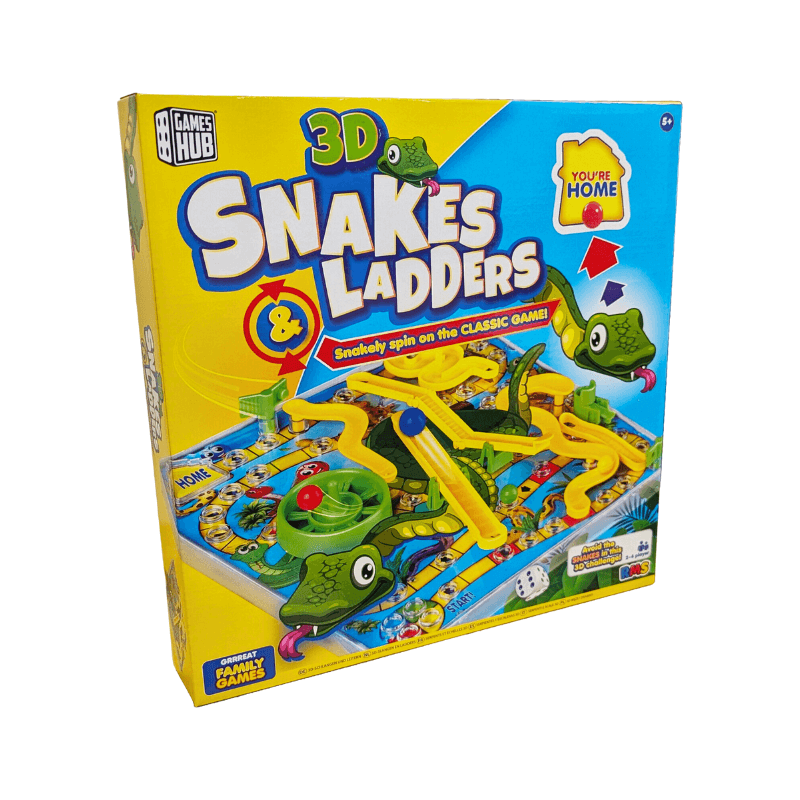 Wholesale 3D Snakes & Ladders Board Game - (Case of 12)