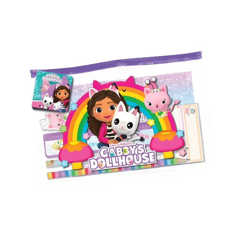 Wholesale Gabby's Dollhouse Pencil Case Set - (Case of 12)