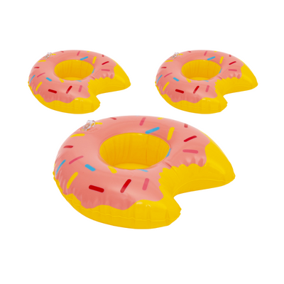 Wholesale Inflatable Drink Holder - Doughnut - (Case of 12)