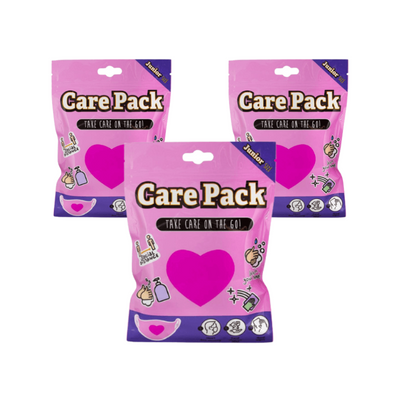Wholesale Pink Love Heart Stay Safe Care Packs - (Case of 12)