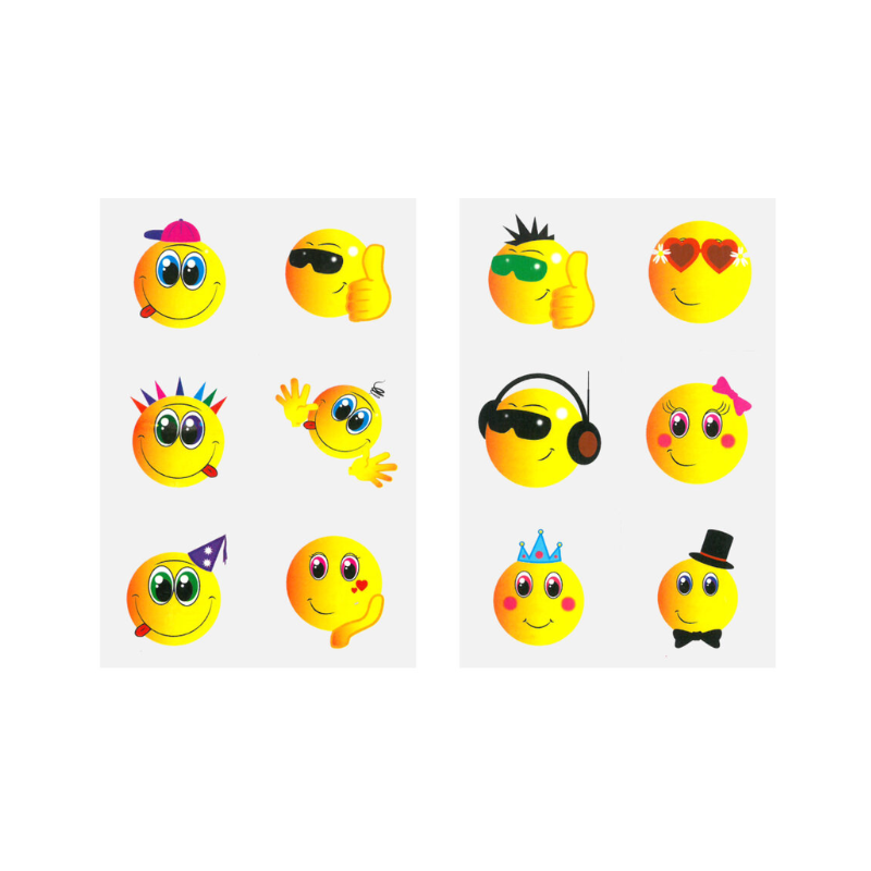 Wholesale Smile Temporary Tattoos - (CDU of 96)