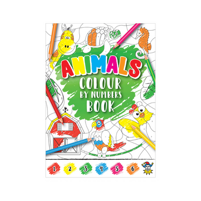 Wholesale Animal Colour By Numbers Book - (Case of 36)