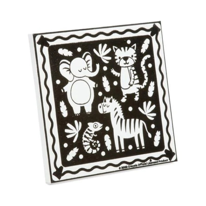 Crayola Colour Your Own Foil Jungle Canvas (1)