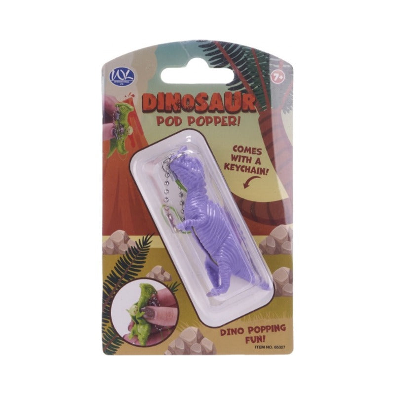 Dinosaur Pod Popper Keychain (1)