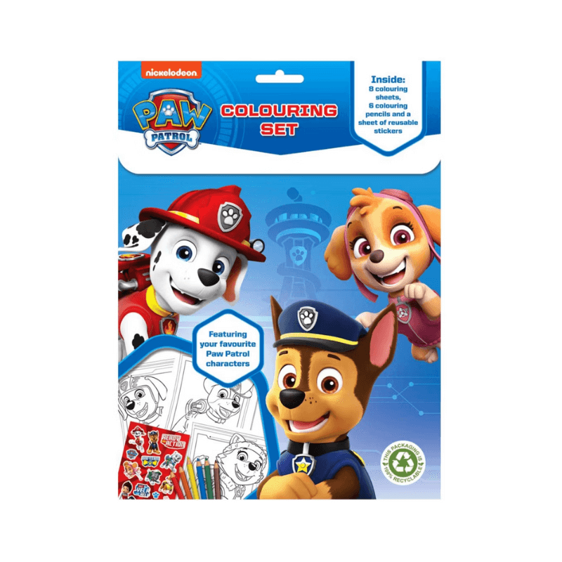Wholesale Paw Patrol Colouring Set - (Case of 12)
