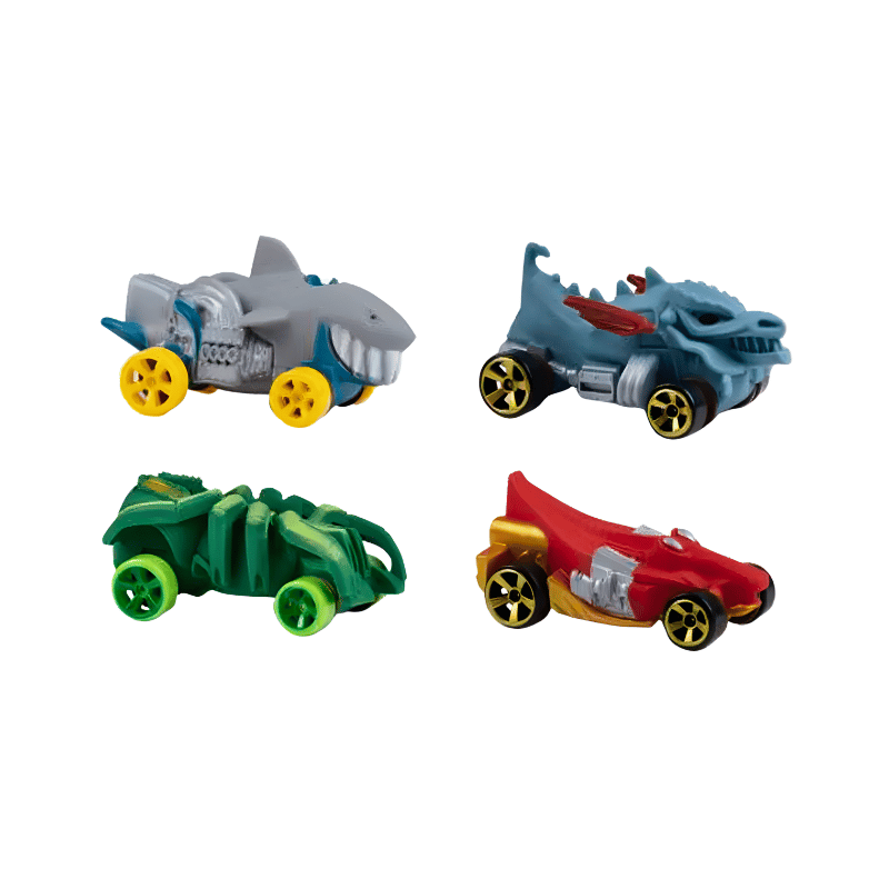 Hot Wheels Stretchy Cars - 4 Pack