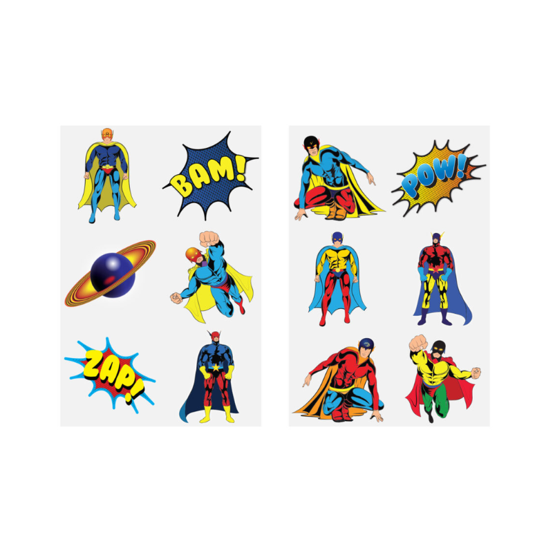 Superhero Temporary Tattoos