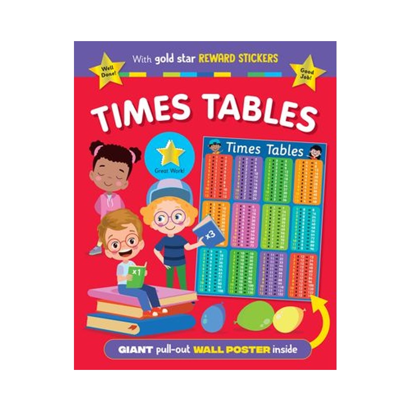 Gold Star Times Table Educational Book