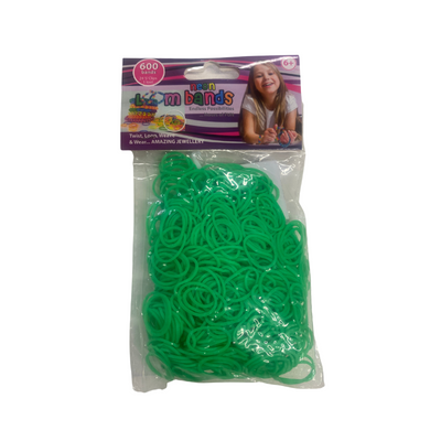 Wholesale 600 Neon Green Loom Bands - (Case of 24)