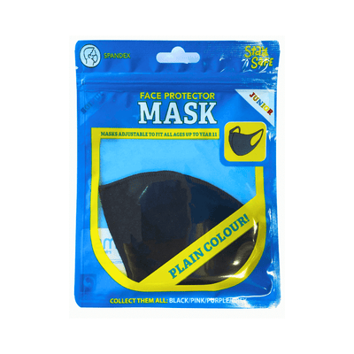 Wholesale Black Junior Face Mask - (Case of 36)