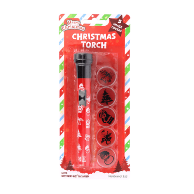 Wholesale Christmas Torch with 5 Image Covers - (Case of 24)