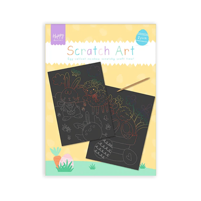 Wholesale Easter Scratch Art Craft - 2 Pack - CDU of 24