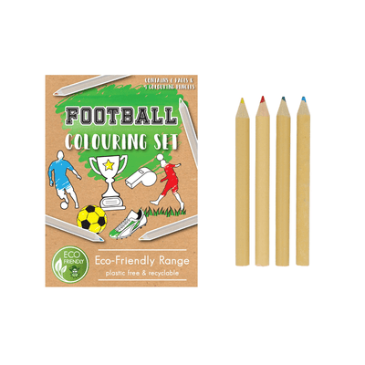 Wholesale Football Eco Colouring Set - Case of 25