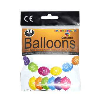 10 Pack Party Fiesta Balloons