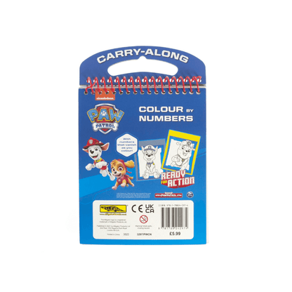 Paw Patrol Colour By Numbers Set