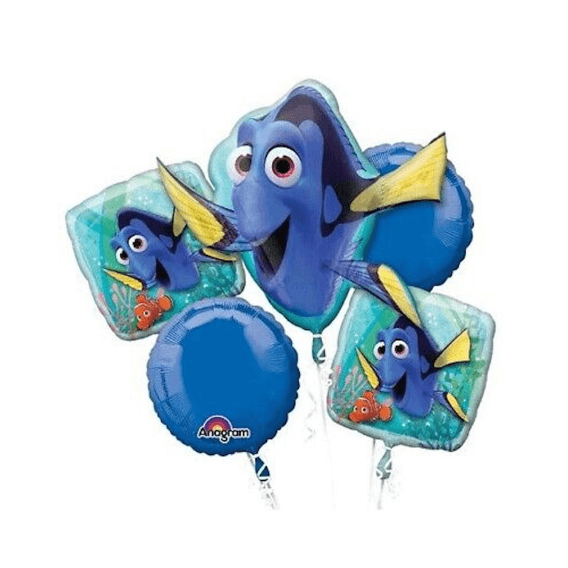 Finding Dory Bouquet Of 5 Balloons