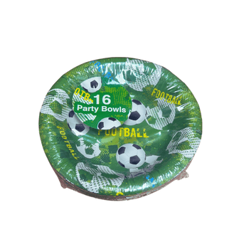 16 Pack Of Football Party Bowls