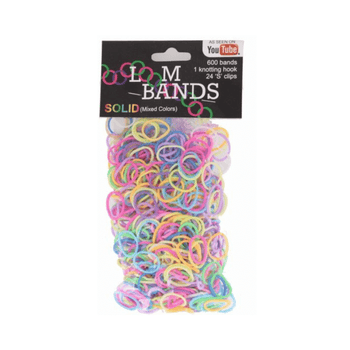 Wholesale 600 Mixed Colours Loom Bands - (Case of 16)