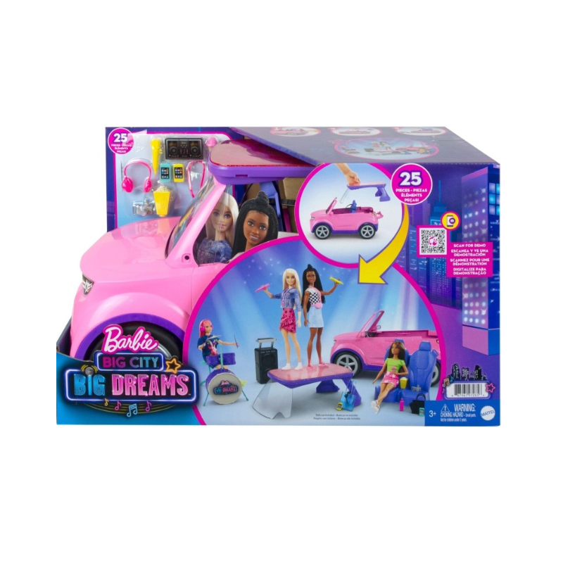 Mattel Barbie Big City Big Dreams Transforming Vehicle
