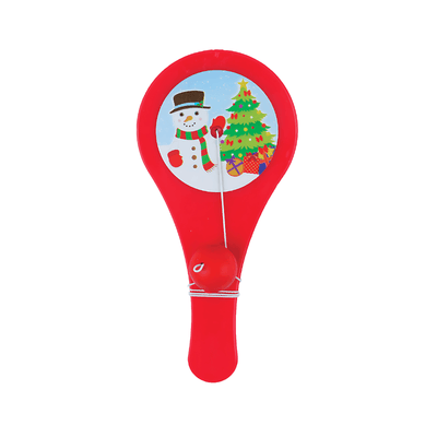 Wholesale Christmas Mini Paddle Bat & Ball - (Case of 36)