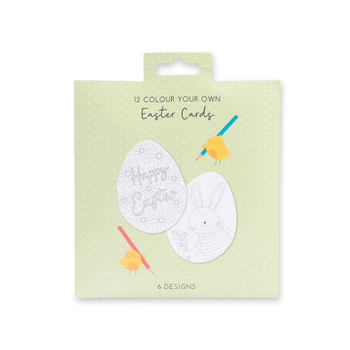 12 Colour Your Own Easter Cards