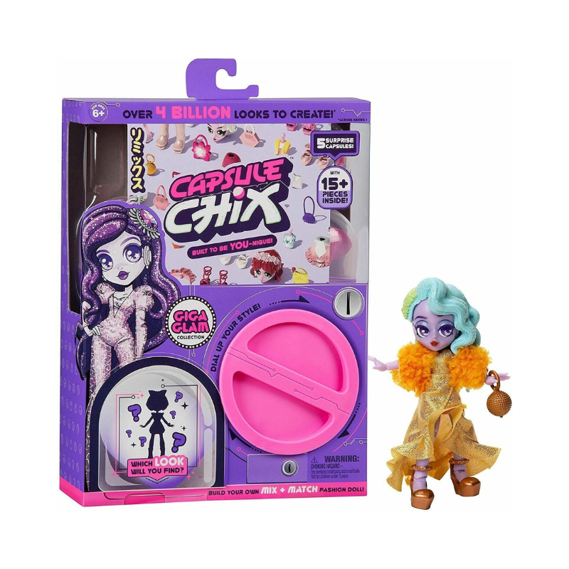 Capsule Chix Build Your Own Fashion Doll - Giga Glam Collection 