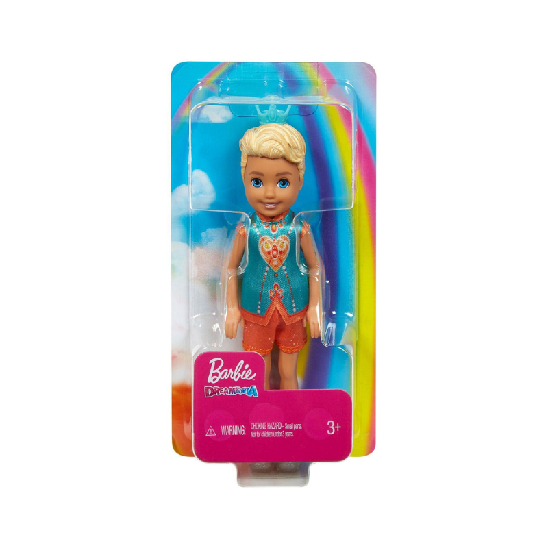 Barbie Mattel Dreamtopia Rainbow Cove Doll- Chelsea Sprite Boy With Blonde Hair