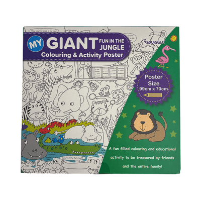Wholesale Giant Magic Fun In the Jungle Colouring & Activity Poster - (Case of 12)