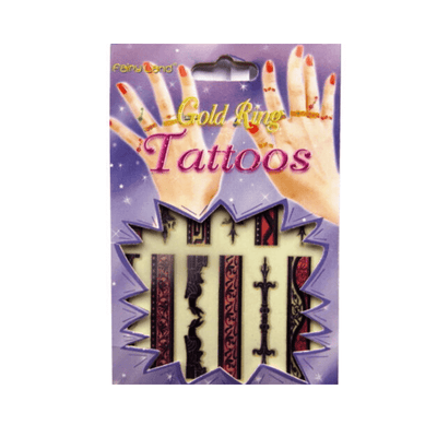 Wholesale Gold Ring Tattoos - (Case of 12)