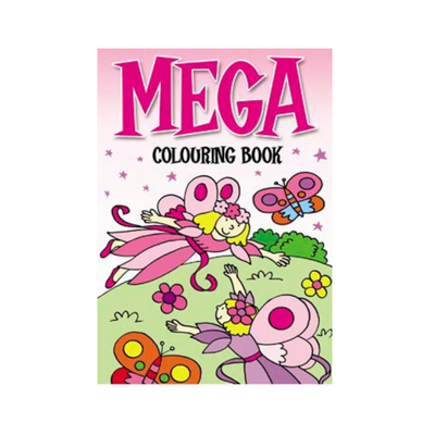 Wholesale Fairies Mega Colouring Book - (Case of 12)