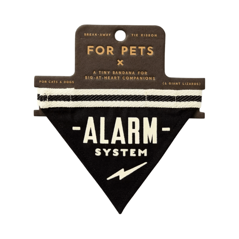 Alarm System Bandana for Small Dog, Cat or large Lizard