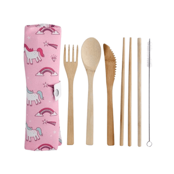 Wholesale Unicorn Biodegradable Cutlery Set - (Case of 16)