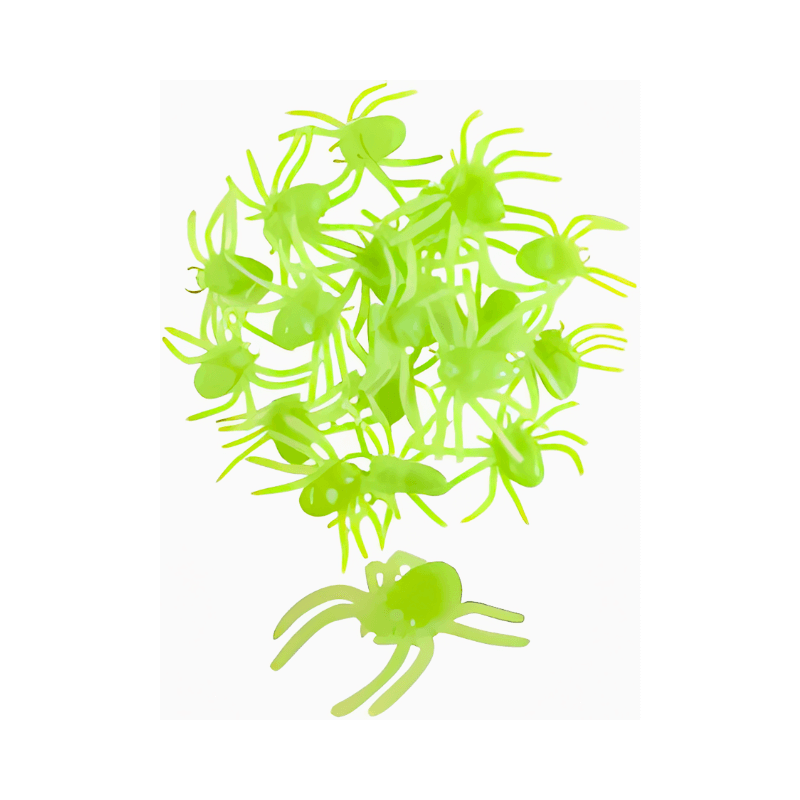 20 GLOW IN THE DARK SPIDERS