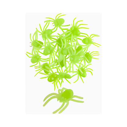 20 GLOW IN THE DARK SPIDERS