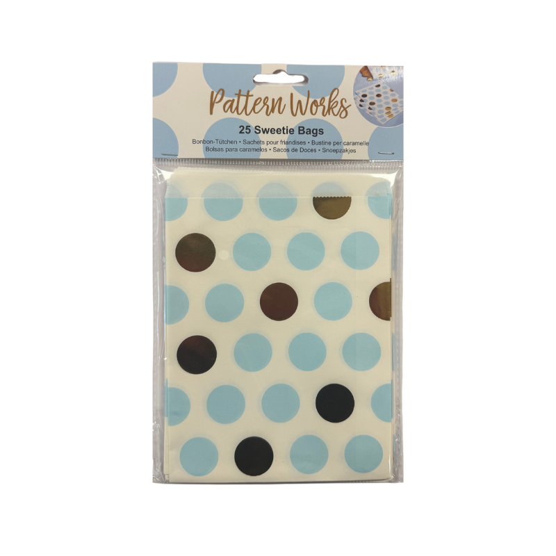 25 Blue Sweetie Bags