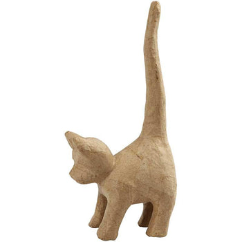 Cat Figure Paper Mache Handcrafted Craft Kit